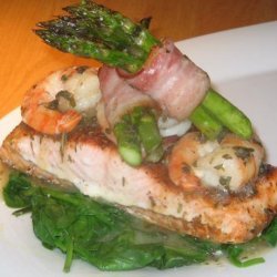 Salmon With Herb Shrimp Sauce