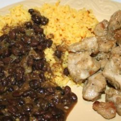 Gatorbek's Cuban Pork, Black Beans, and Yellow Rice