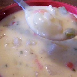 Cheesy Potato Bell Pepper Chowder