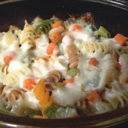 Simple Pasta and Cheese Bake With Veggies for Two