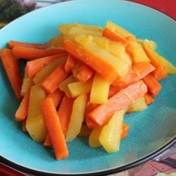 Lemon Glazed Carrots and Rutabagas