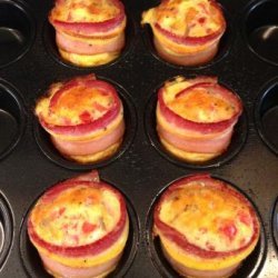 Bacon-Wrapped Cheddar Egg Bites