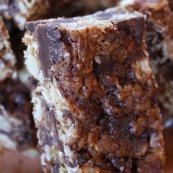 Choc, Walnut and Oat Slice