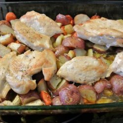 Easy Roast Chicken Dinner