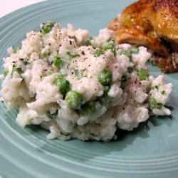 Creamy Rice With Peas and Herbs