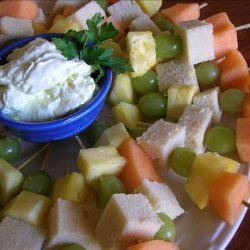 Fruit Kabobs with Margarita Dip