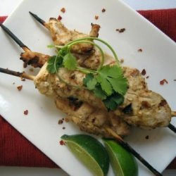 Skewered Chicken With Peanut Sauce