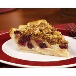 Apple Cranberry Streusel Custard Pie