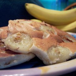 Banana Sour Cream Pancakes