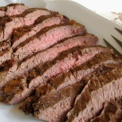 Garlic and Pepper Marinated Flank Steak