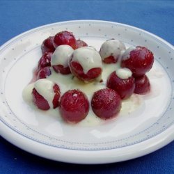 Roasted Grapes With Yogurt