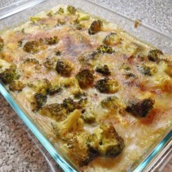 Rice-Broccoli Casserole W/ Nutritional Yeast