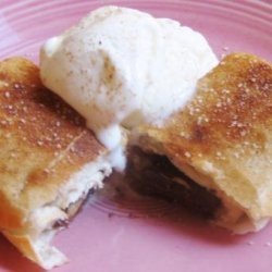 Chocolate Chimichangas With Ice Cream