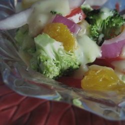 Broccoli With Sweet Onion Vinaigrette