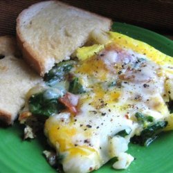 Potato, Bacon and Spinach Frittata