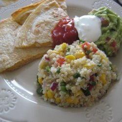 Quinoa Corn Salad With Cilantro, Chives, and Lemon-Lime Dressing