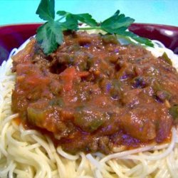 Turkey or Lean Beef Meat Sauce (Optional Crock Pot)