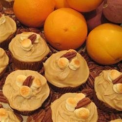 Candy'D Sweet Potato Cupcakes with Brown Sugar Icing