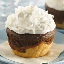 Chocolate-Coconut Jumbo Pie Cupcakes