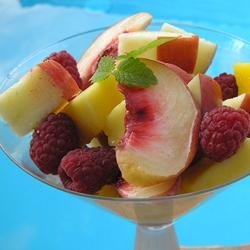 Fruit Salad with Lemon-Cinnamon Syrup