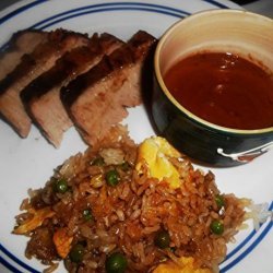 Grilled Asian Pork Tenderloin With Peanut Sauce