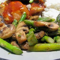 Asparagus With Mushrooms