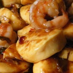 Tofu and Shrimp With Hoisin Sauce