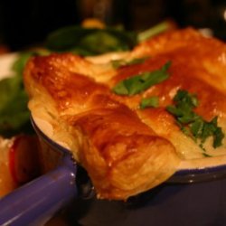 Individual Chicken Pot Pies With Puff Pastry