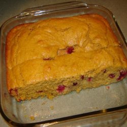 Moist Pumpkin Cranberry Cornbread