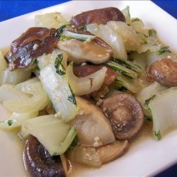 Bok Choy and Shiitakes