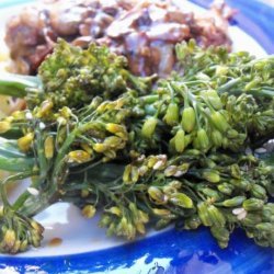 Steamed Broccolini With Honey Soy Sauce