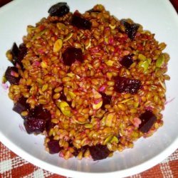 Beet, Walnut, Wheat Berry Salad With Cilantro Lime Vinaigrette