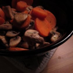 Carrots and Mushrooms Saute