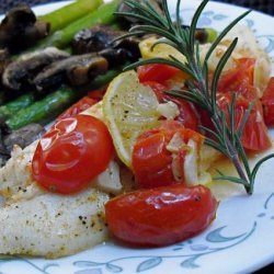 Foil-Pack Tilapia With Lemon, Rosemary & Tomato