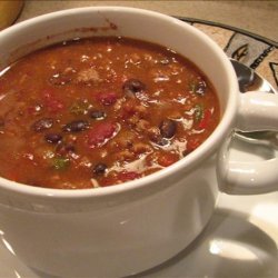 Three Bean and Beef Chili  (Light)