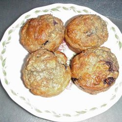 Magickal Banana Apple Raisin Oatmeal Bran Muffins