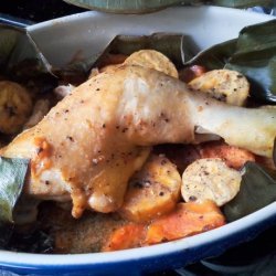 Taisi Moa (Samoan Chicken Baked in Banana Leaves)