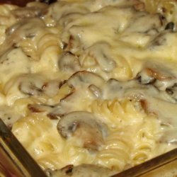 Baked Mushroom and Cheese Penne