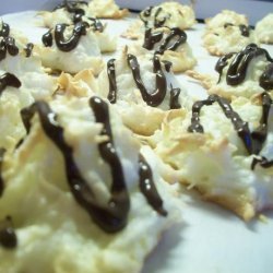 Coconut Macaroons With a Chocolate Topping