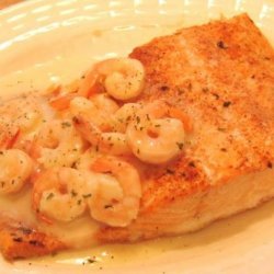 Salmon With Herb-Shrimp Sauce Ww