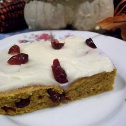 Pumpkin-Cranberry Bars