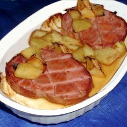 Ham Steaks with Apple Topping