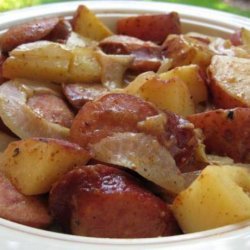 Honey Mustard Kielbasa and Potatoes