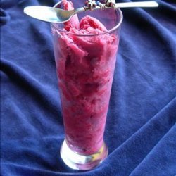 Cranberry Orange Sherbet