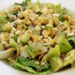 Blue Cheese-Pecan-Avocado Salad With Honey Mustard Vinaigrette