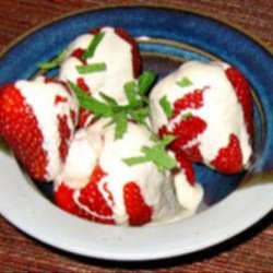 Fresh Strawberries With Brown Sugar Creme Fraiche Easy!!!