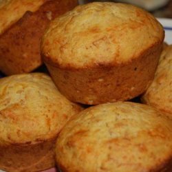 Pepperoni & Cheddar Corn Muffins in a  jiffy 