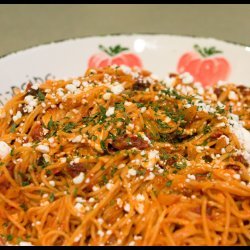 Angel Hair Pasta With Sun-Dried Tomatoes and Goat Cheese