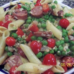 Chicken Sausage With Pasta and Tomato Sauce