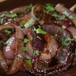 Grilled Red Onions With Balsamic Vinegar and Rosemary